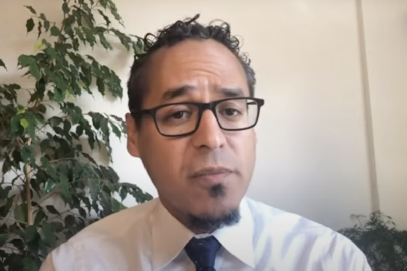 Roosevelt Montas teaching Frederick Douglass